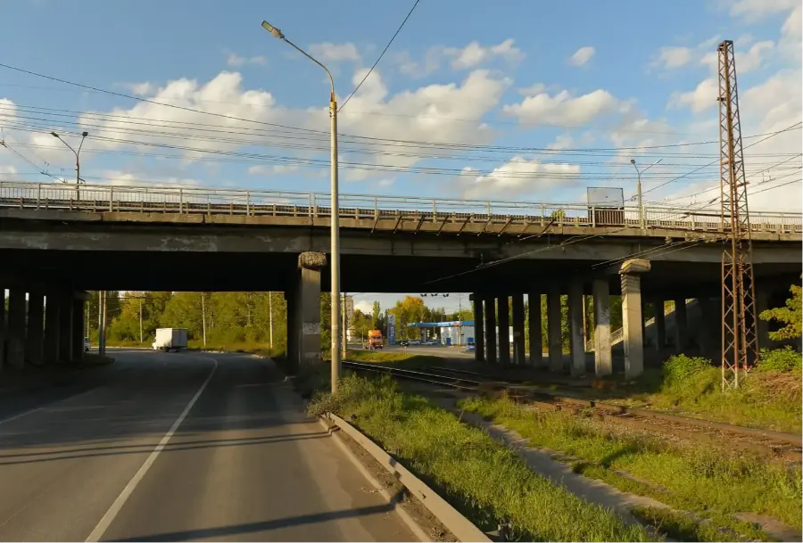 Капремонт путепровода на Московском шоссе Нижнего Новгорода завершен на 75%