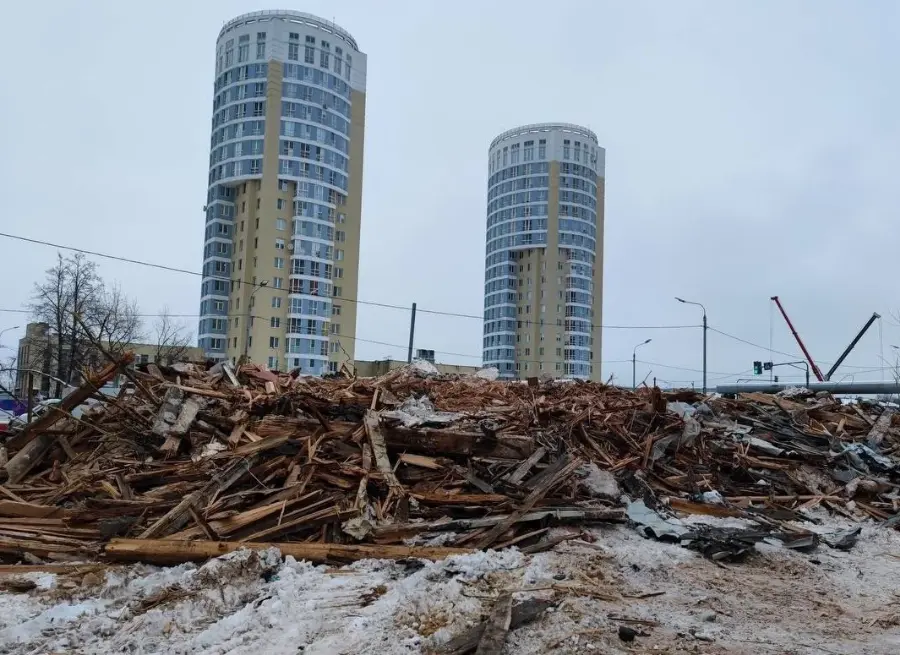 Снос домов для строительства правительственного квартала завершают в Нижнем Новгороде