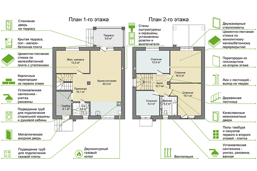 Планировка квартиры в ЖК "Новая Крутая" - фотография 1
