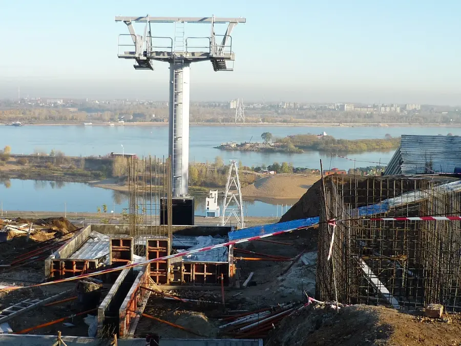 Подготовку площадки для строительства «канатки» через Оку начали в Нижнем Новгороде
