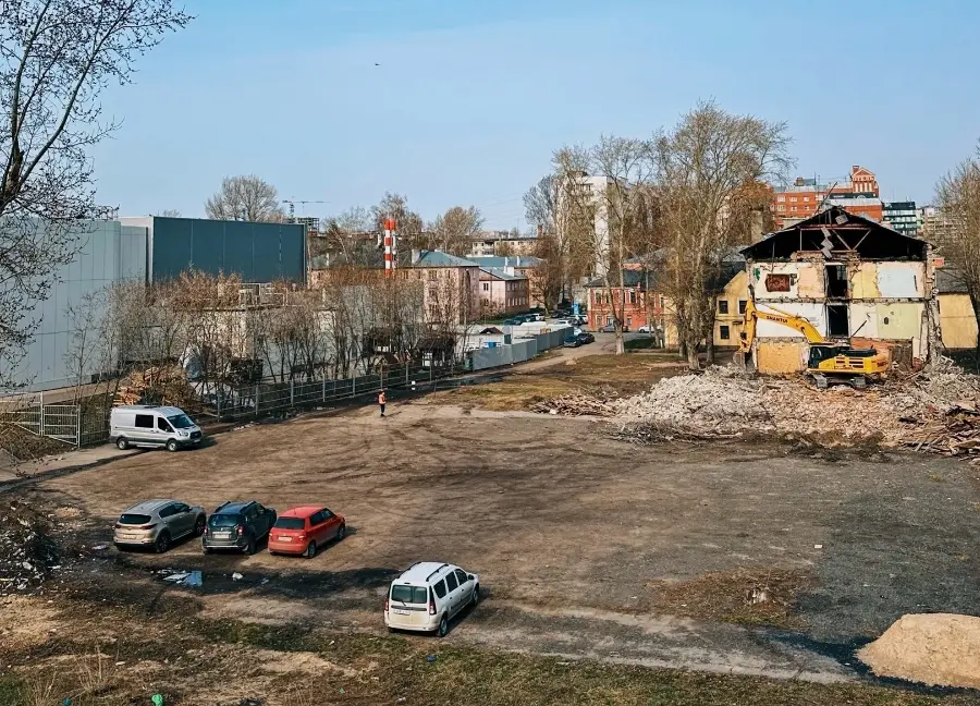 Снос домов начался рядом с Нижегородской ярмаркой