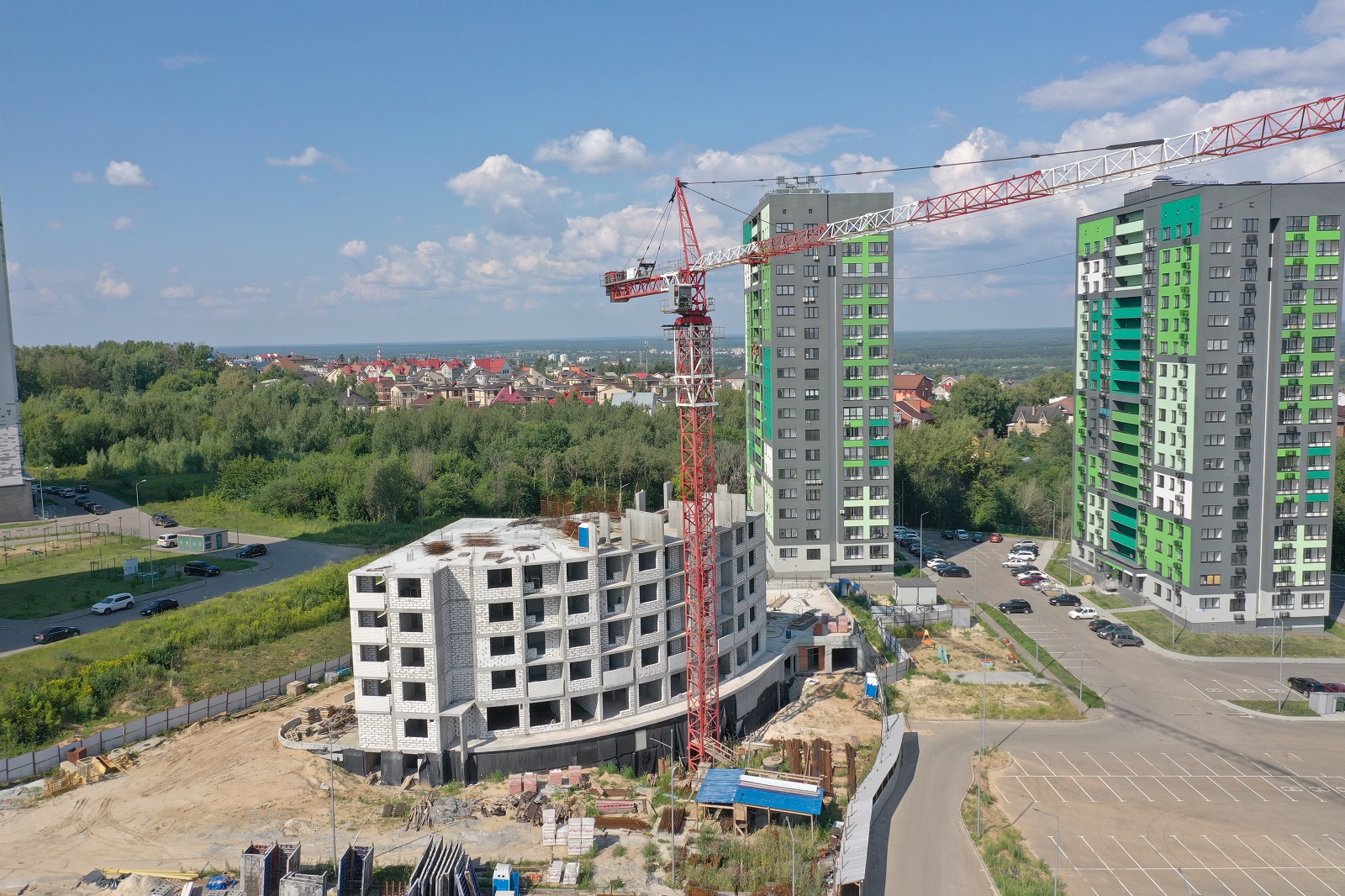 Ход строительства ЖК "Подкова на Родионова «Небоскреб»" - август 2023