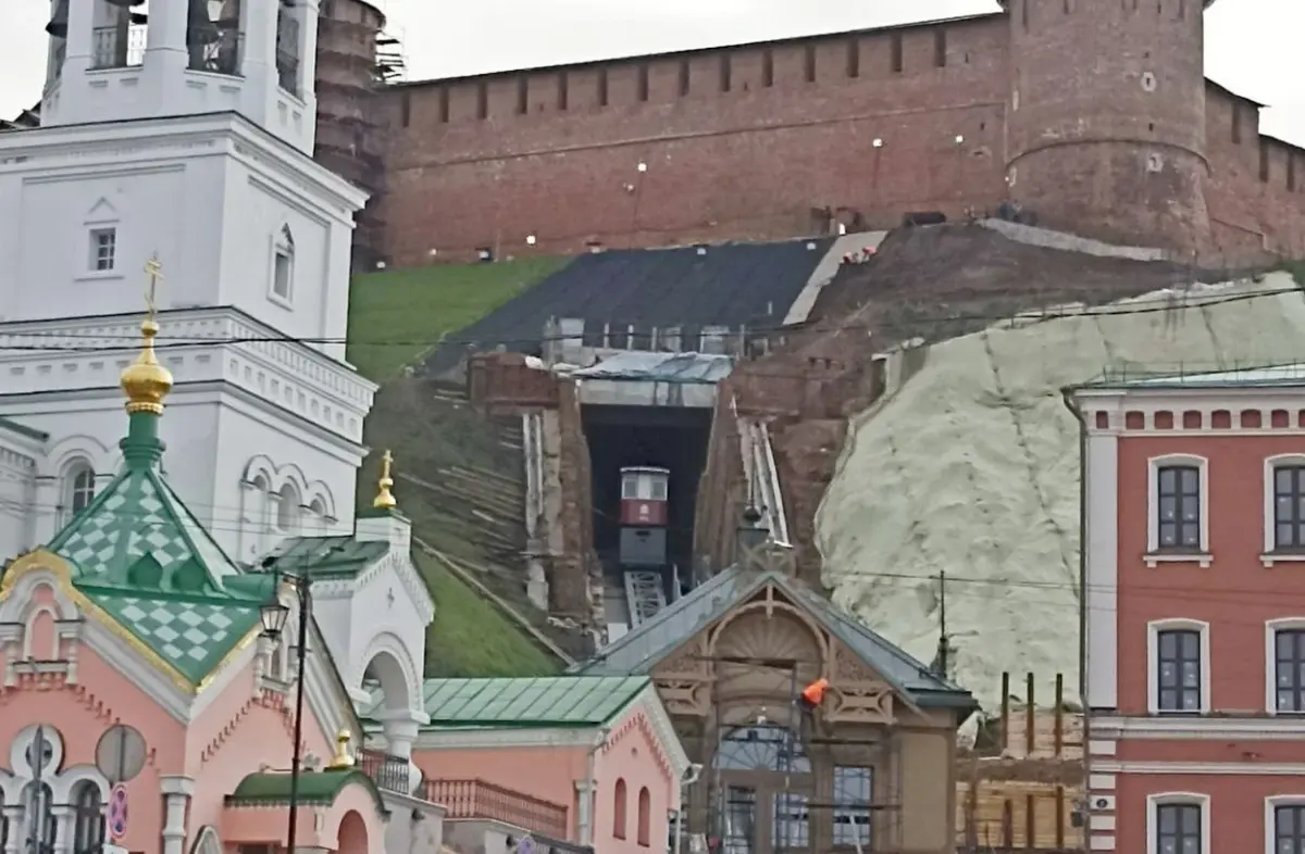 Тестовый запуск Кремлевского фуникулера состоялся в Нижнем Новгороде