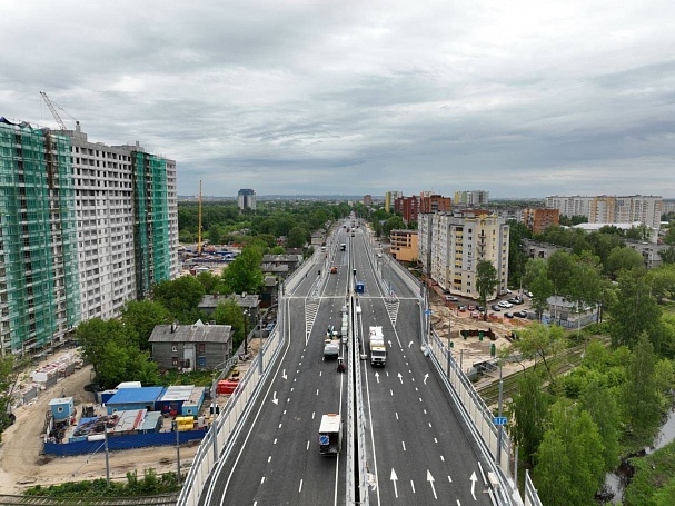 Развязку на Циолковского в Нижнем Новгороде открыли для транспорта