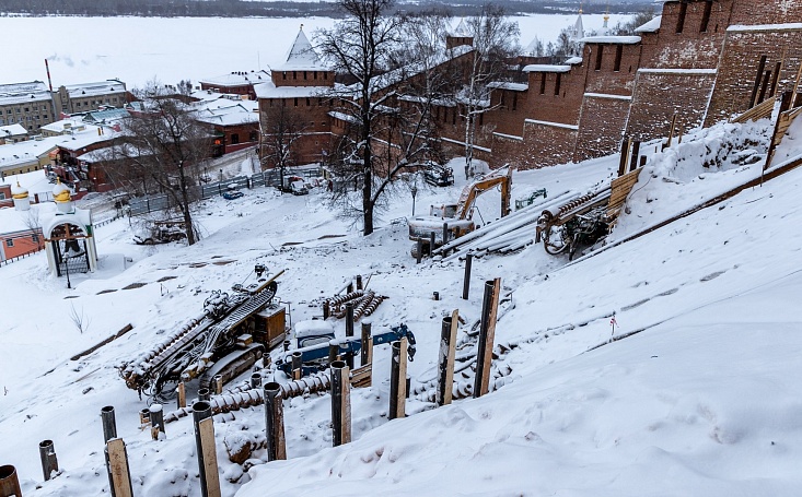 Фуникулер в Нижегородском кремле успеют достроить только к декабрю