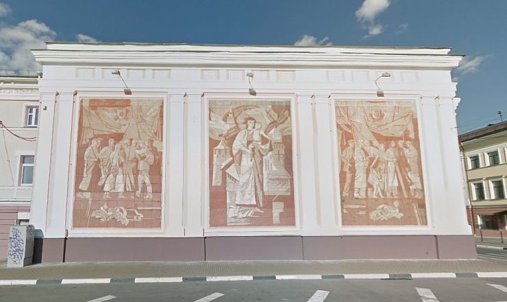 Знаменитое панно на фасаде дома Мичурина отреставрируют в Нижнем Новгороде